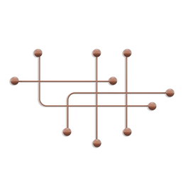 Wallity Samara-C Gancho de pared de metal Cobre
